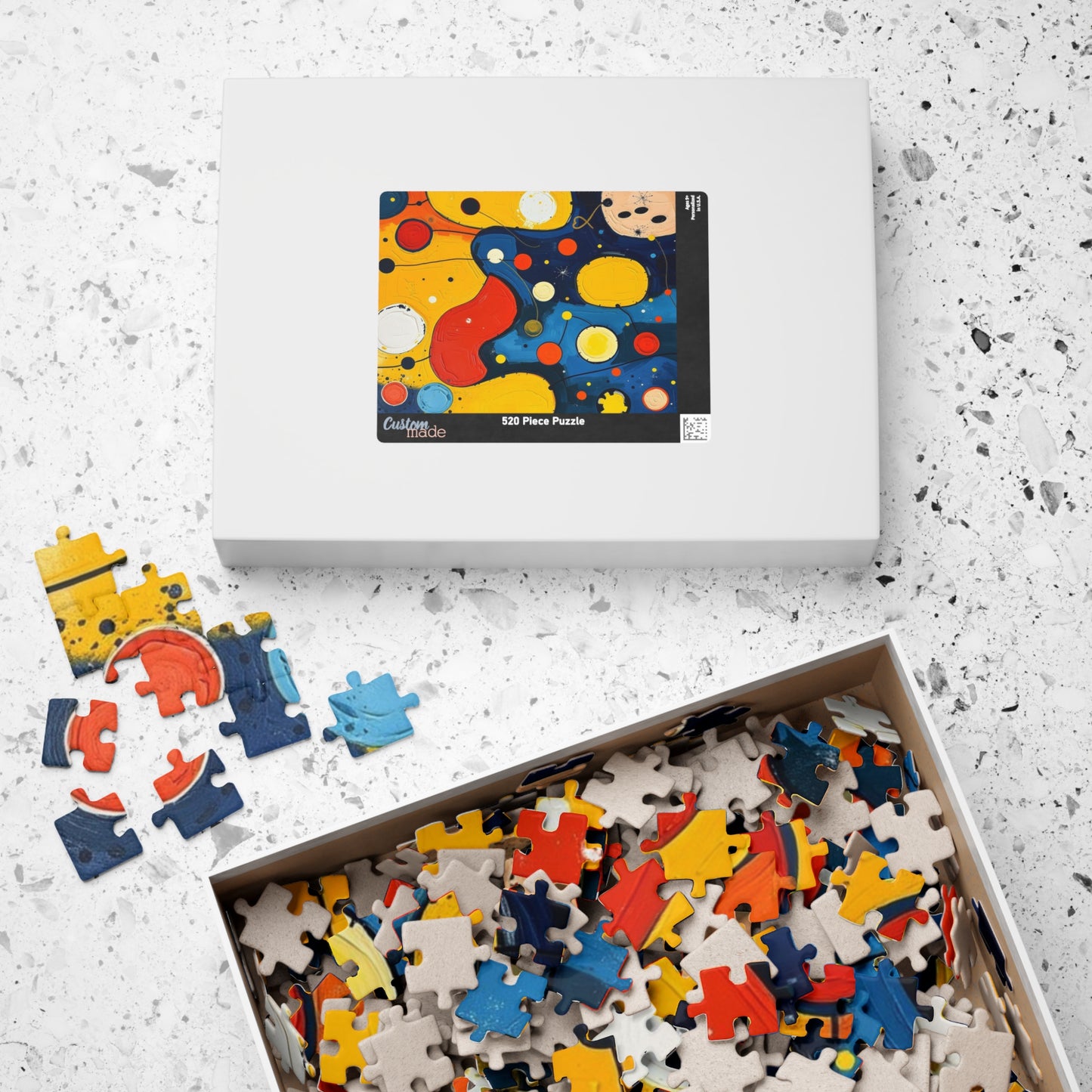 Colorful Abstract Puzzle - Modern Art Jigsaw Game Puzzle The Puzzle Chest