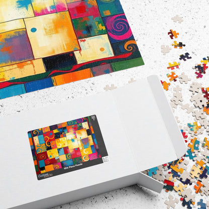 Colorful Abstract Puzzle - Modern Art Tabletop Jigsaw Game Puzzle The Puzzle Chest