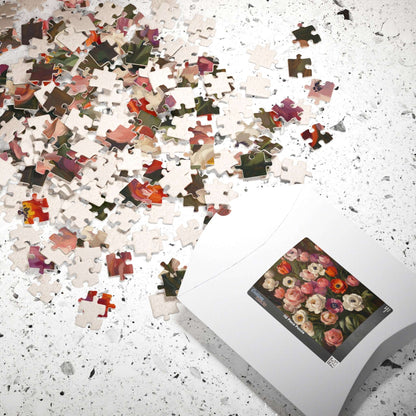 Vintage Floral Bouquet Puzzle 1101-1014 Piece | Anemone & Ranunculus Art Puzzle
