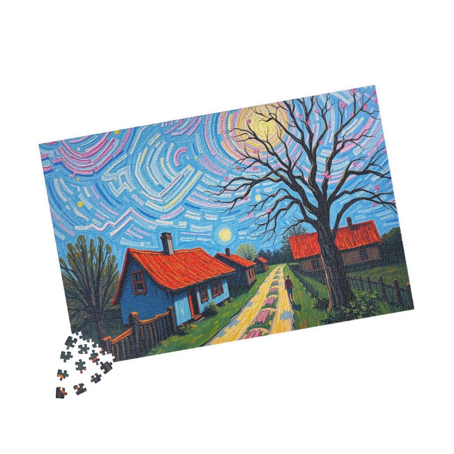 Vibrant Landscape Puzzle, Challenging Jigsaw Game, Stress Relief Activity, Family Game Night, Frameable Puzzle Artwork, Gift for Art Lovers Puzzle The Puzzle Chest