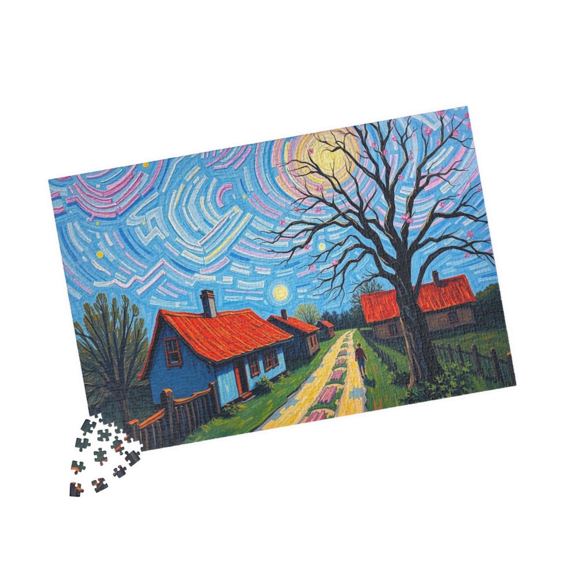 Vibrant Landscape Puzzle, Challenging Jigsaw Game, Stress Relief Activity, Family Game Night, Frameable Puzzle Artwork, Gift for Art Lovers Puzzle The Puzzle Chest