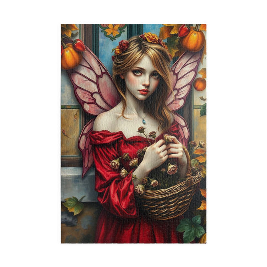 Melancholy Fairy Jigsaw Puzzle - Autumnal Backdrop, 110-1014 Piece Fantasy Artwork for Family Fun, Gift for Puzzle Lover, Unique Home Decor