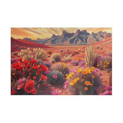 Desert Sunset Puzzle, 110-1014 Piece Landscape Jigsaw Game for Adult, Nature Lover Gift, Art Puzzle for Hobbyist, Family Night or Solo Fun 1014 pcs (Horizontal) Puzzle The Puzzle Chest