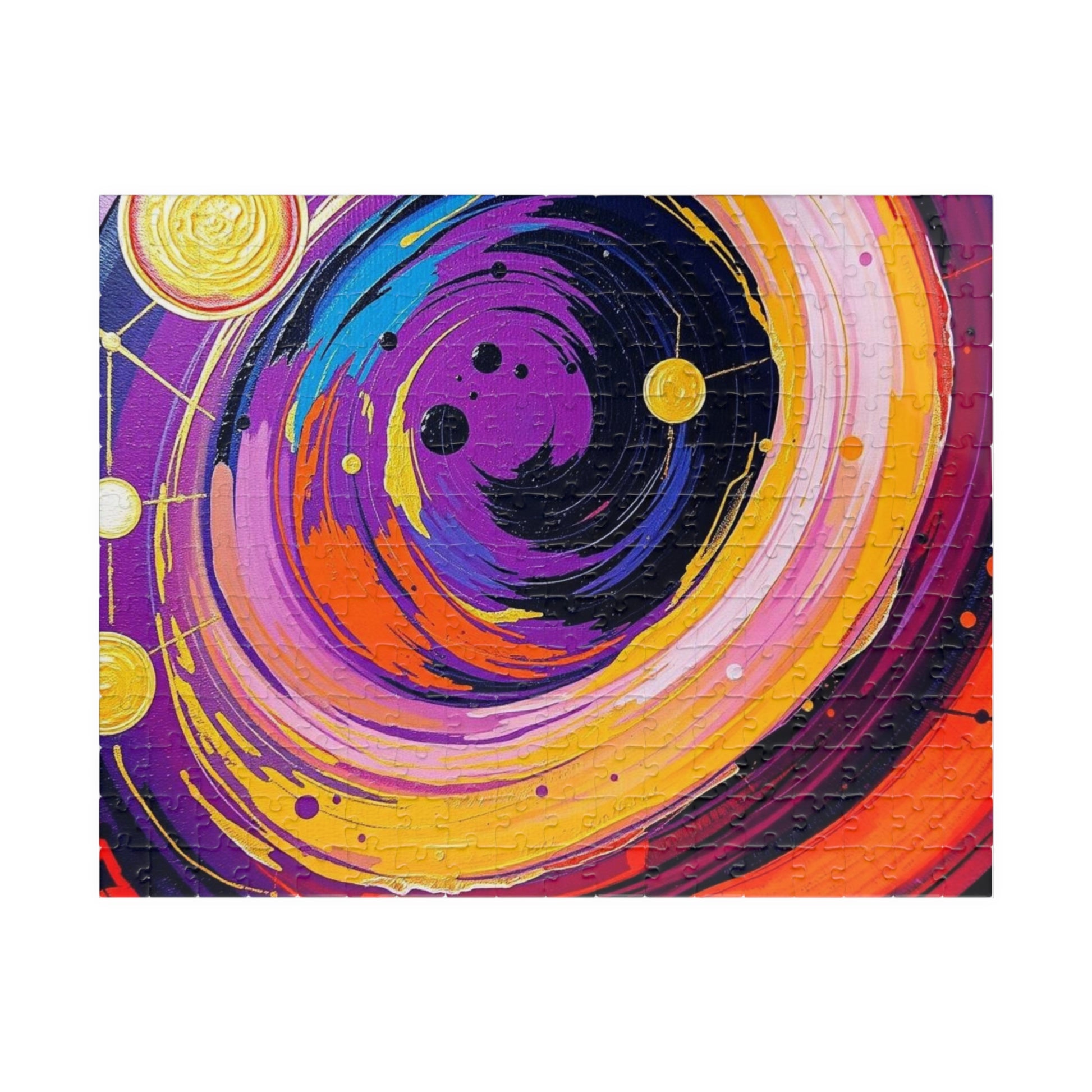 Cosmic Swirl Abstract Puzzle, Space Art Jigsaw Game, Celestial Puzzle, Gift for Astronomy Lover, Family Game Night, Home Decor, Brain Teaser 252 pcs (Horizontal) Puzzle The Puzzle Chest