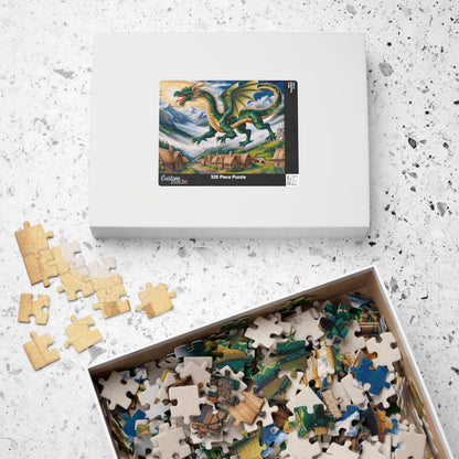 Mosaic Dragon Mythical Jigsaw Puzzle Puzzle The Puzzle Chest