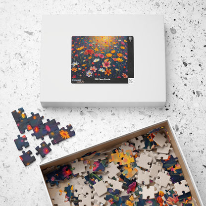 Floral Garden Puzzle, Jigsaw Puzzle for Adults, Fun Family Activity, Gift for Birthday, Relaxing Indoor Game, Brain Teaser, Mindfulness Puzzle The Puzzle Chest