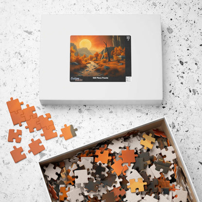 Autumn Sunset Landscape Puzzle - Fall Indoor Jigsaw Game, Cozy Family Activity, Perfect for Game Night, Gifts for Puzzle Lover, Brain Teaser Puzzle The Puzzle Chest