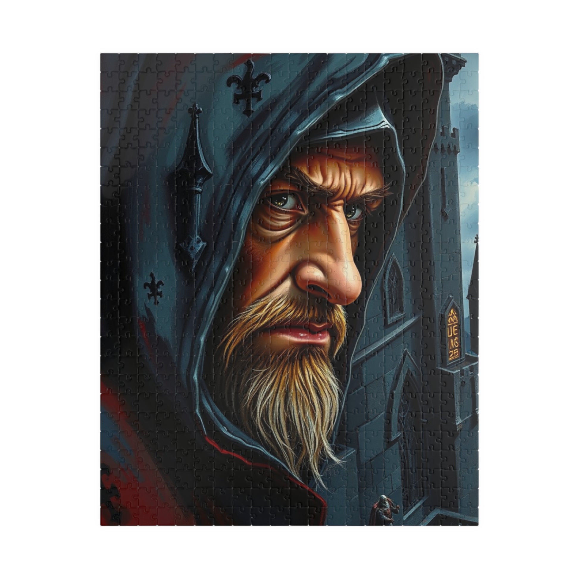 Mystical Wizard Puzzle - Enigmatic Art for Puzzle Lovers, Unique Gift for Adults, Fantasy Decor, Family Fun, Brain Teaser, Holiday Activity 520 pcs (Vertical) Puzzle The Puzzle Chest