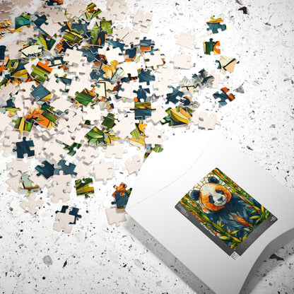 Stained Glass Style Red Panda Puzzle | Animal Jigsaw Puzzle 110-1014 Pieces Puzzle The Puzzle Chest