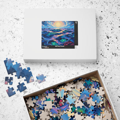 Colorful Ocean Waves Jigsaw Puzzle, Beautiful Art Puzzle for Adults, Family Game Night or Solo Fun, Best Unique Holiday Puzzle Lover Gift Puzzle The Puzzle Chest