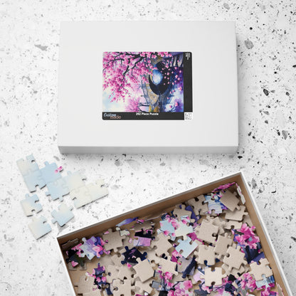 Cherry Blossom Puzzle, 110/252/520/1014-Piece Enchanted Landscape, Gift for Puzzle Lovers Puzzle The Puzzle Chest