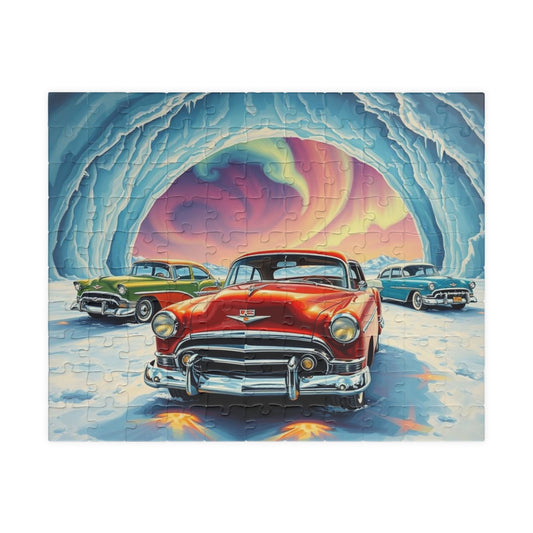 Vintage Car Jigsaw Puzzle, Nostalgic Gift for Car Enthusiasts, Puzzle Loving Friend, Fun Family Activity, Father's Day 110 pcs (Horizontal) Puzzle The Puzzle Chest