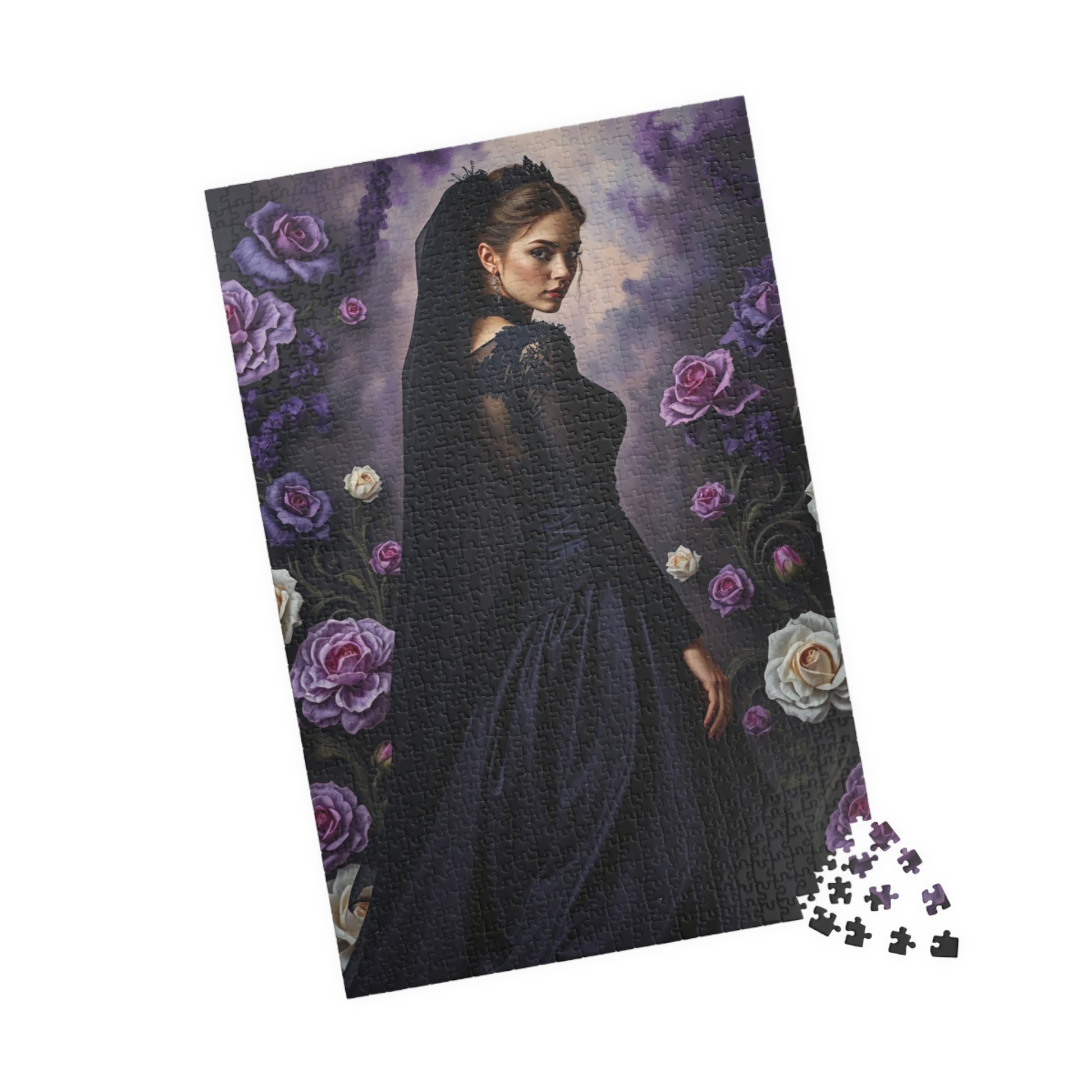 Dark Elegance Art Puzzle, Gothic Puzzle, Puzzle Gift for Adults, Unique Home Décor, Family Game Night, 110-1014 Pieces Puzzle The Puzzle Chest