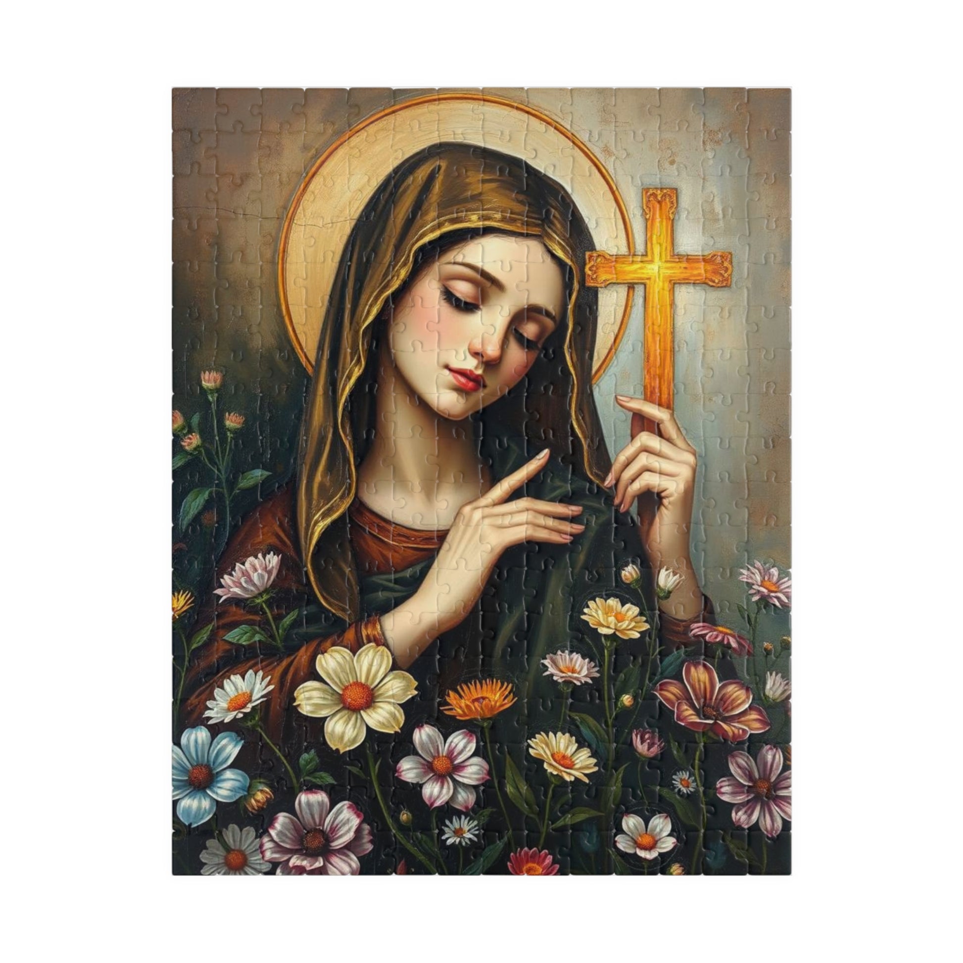 Artistic Religious Puzzle - Saint Therese 110/252/520/1014 Piece, Ideal for Family Game Night, Gifts, and Home Decor, Meditation, Art Lovers 252 pcs (Vertical) Puzzle The Puzzle Chest