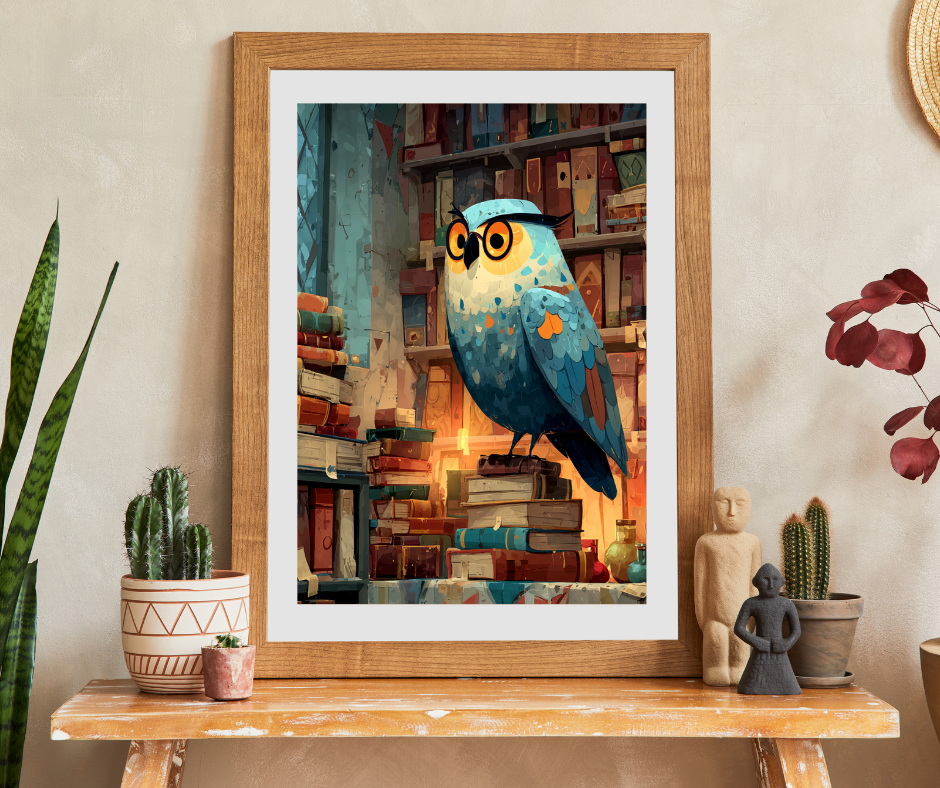 Owl Librarian Jigsaw Puzzle - Bird Game for Book Lovers | Great for Family Bonding, Gifts, Decor, Relaxation, and Mindfulness Puzzle The Puzzle Chest