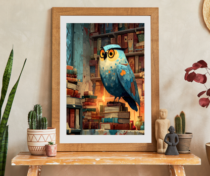 Owl Librarian Jigsaw Puzzle - Bird Game for Book Lovers | Great for Family Bonding, Gifts, Decor, Relaxation, and Mindfulness Puzzle The Puzzle Chest