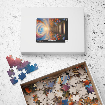 Heavenly Staircase Puzzle, Floral Flower Design, Religious Christian Faith Theme, 110 252 520 1014-Piece Jigsaw, Hobby, Meditation, Family Puzzle The Puzzle Chest