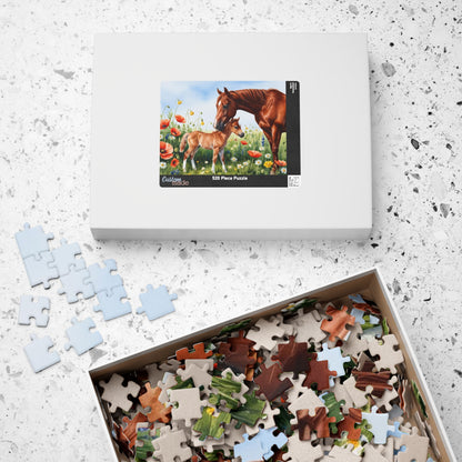 Mare and Foal Jigsaw Puzzle, Game for Horse Lovers Adults Seniors, Mother's Day Gift, Animal Lover Present Puzzle The Puzzle Chest