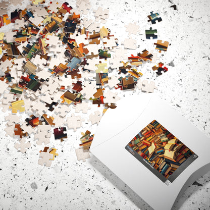 Book Lover's Jigsaw Puzzle Fun - Chaotic Collage, Ideal for Cozy Home Activity, Family Bonding Time Brain Teaser, Gift for Readers Puzzle The Puzzle Chest