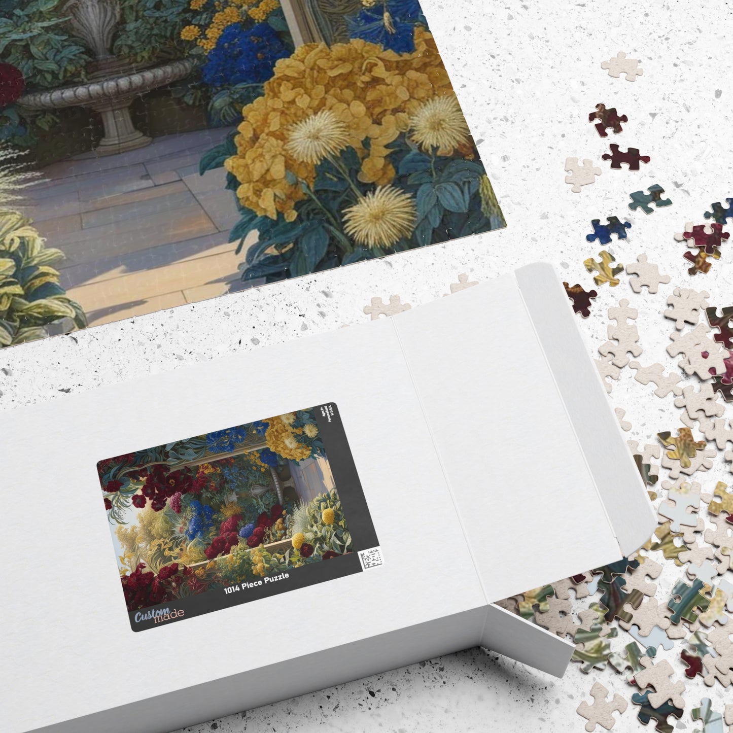 Colorful Floral Garden Puzzle, 110, 252, 520, 1014-piece Flower Adult Jigsaw Game, Creative Gift Idea, Family Activity, Puzzle Lover, Nature Art Puzzle The Puzzle Chest