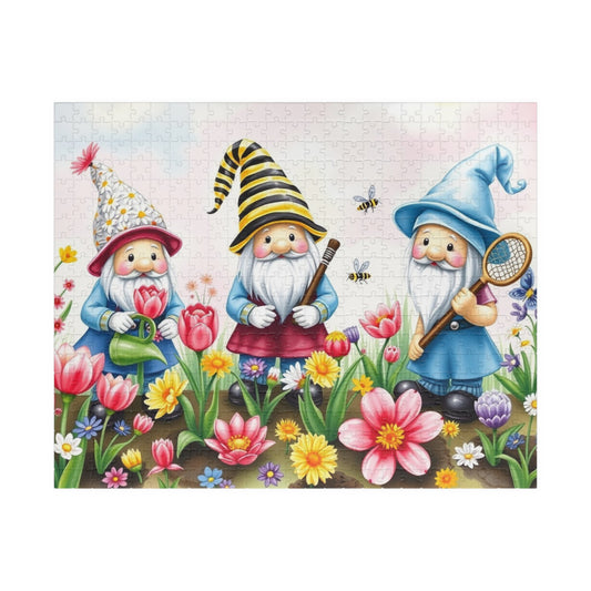Spring Garden Gnome Puzzle - Mythical Creature Jigsaw Game 520 pcs (Horizontal) Puzzle The Puzzle Chest