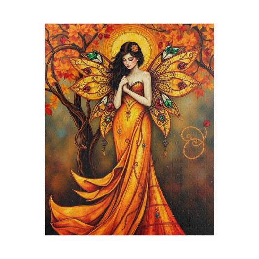 Bejeweled Autumn Fairy Jigsaw Puzzle, Mythical Fantasy Art, 110-1014 Pieces, Enchanting Unique Gift for Puzzle Lover, Family Fun Activity