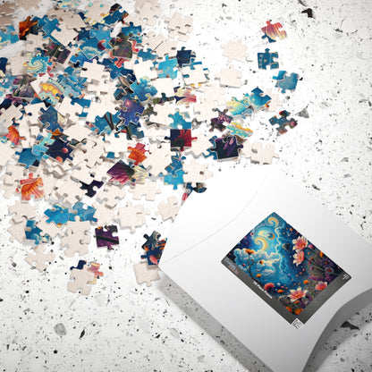 Mystical Floral Puzzle, 1000-piece, Relaxing Home Activity, Perfect Gift for Nature Lovers, Family Fun, Mindfulness Activity, Brain Teaser Puzzle The Puzzle Chest
