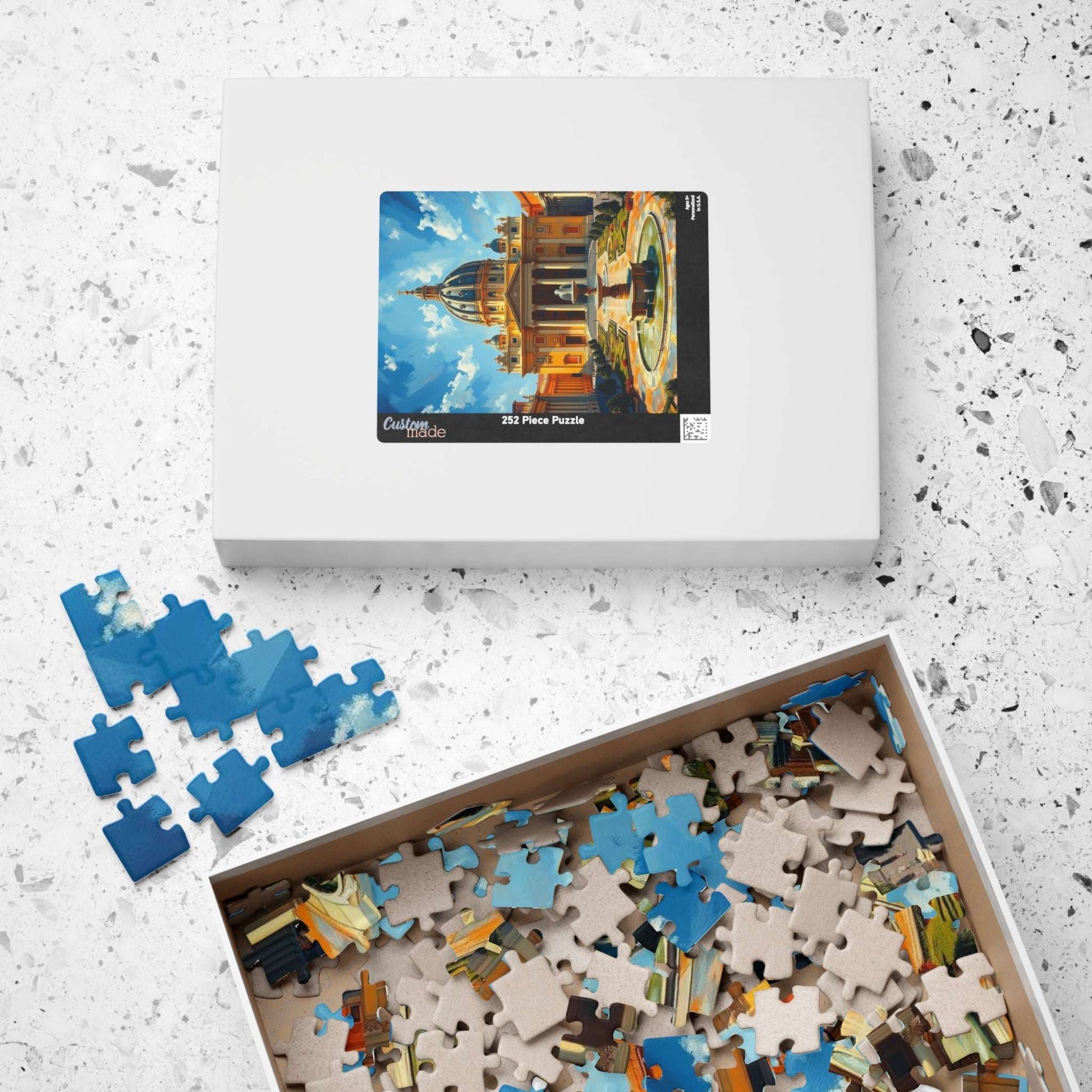 St. Peter’s Basilica Puzzle – Jigsaw of Vatican Landmark, Dome and Colonnades, Architecture Puzzle The Puzzle Chest