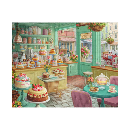 Retro Cake Shop Jigsaw Puzzle - Vintage Bakery Scene Filled with Sweet Treats Puzzle The Puzzle Chest