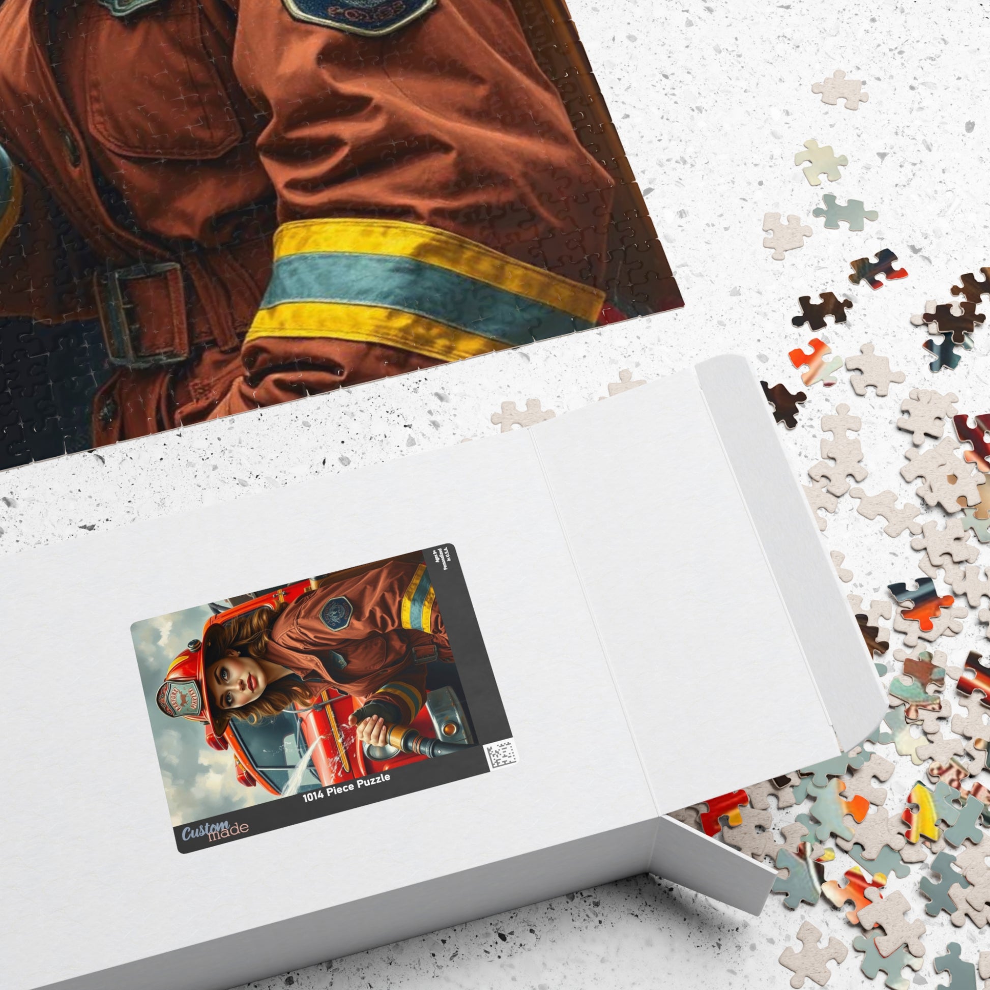 Woman Firefighter Jigsaw Puzzle - 110-1014 Piece | Holiday or Birthday Gift for Firefighters, Fun Family Game Night, Mindfulness Activity Puzzle The Puzzle Chest