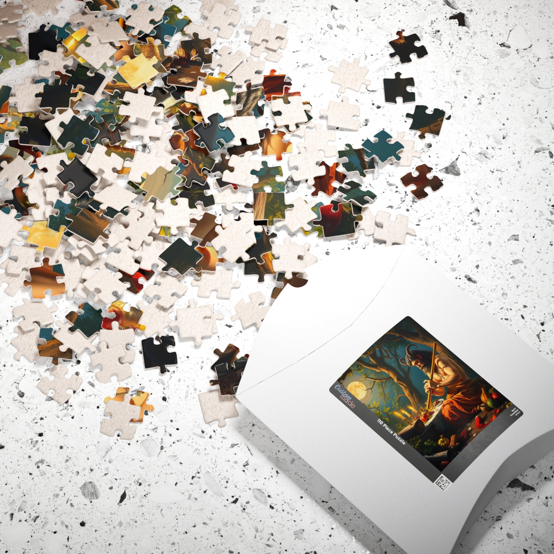 Satyr Feast Artistic Puzzle - Fantasy Mythical Creature Design for Soulful Relaxation, Meditation Gift for Puzzle Lovers, Family Game Night Puzzle The Puzzle Chest