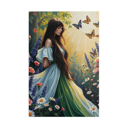 Floral Maiden Jigsaw Puzzle, 110-1014 Piece Nature Theme, Puzzle Lover Gift for Friend, Best Home Entertainment for Family Fun, Brain Teaser