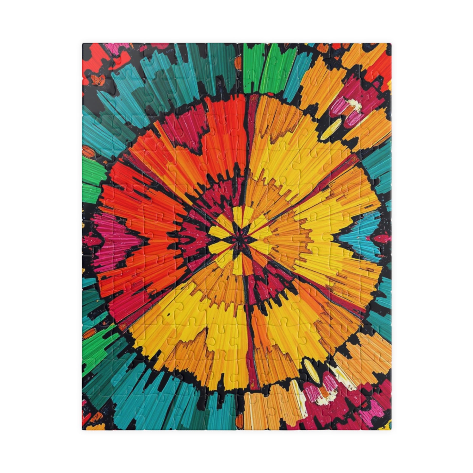 Colorful Mandala Jigsaw Puzzle - Engaging Family Activity, Quiet Home Entertainment, Gift for Friends, Indoor Fun, Mindfulness Puzzle 110 pcs (Vertical) Puzzle The Puzzle Chest