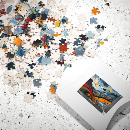 Colorful Landscape Puzzle, Abstract Jigsaw Puzzle Game for Adult Puzzle Lover Gift for Friend Family Game Nights Puzzle The Puzzle Chest