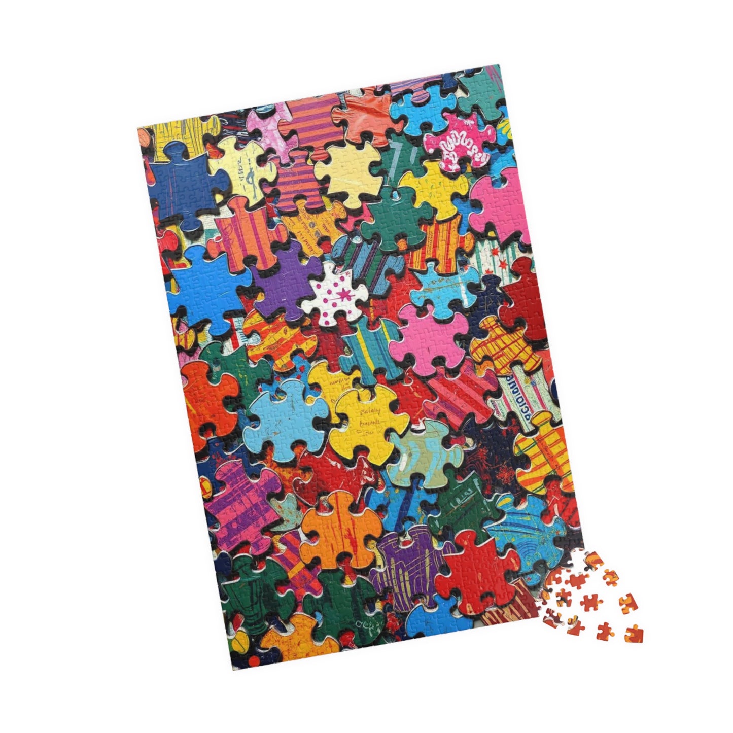 Chaotic Puzzle Piece Jigsaw Puzzle, Challenging Collage Art Game Ideal for Family Bonding Time, Adult Solo Fun, Friend Gift for Puzzle Lover Puzzle The Puzzle Chest