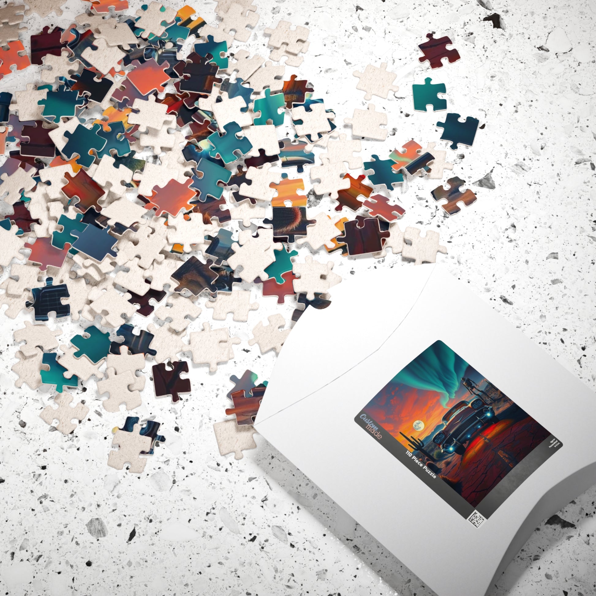 Vintage Car Puzzle, Retro 110-1014 Pieces, Perfect Friend Gift for Car Lovers, Home Entertainment, Family Activities, Unique Challenges Puzzle The Puzzle Chest