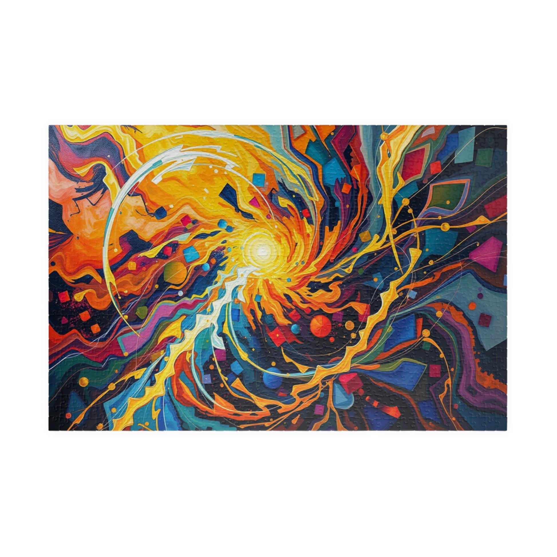 Colorful Galaxy Spiral Puzzle | Abstract Jigsaw Game Puzzle for Adults, Family Activity or Solo Fun, Unique Gift, Brain Teaser, Mindfulness 1014 pcs (Horizontal) Puzzle The Puzzle Chest