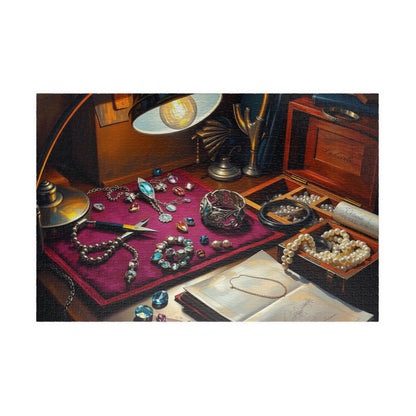 Jewelry Maker Workbench Jigsaw Puzzle, Intricate Beads, Gems and Crafting Scene, Detailed Crafting Table Design, Mindful Hobby, DIY Crafters 1014 pcs (Horizontal) Puzzle The Puzzle Chest