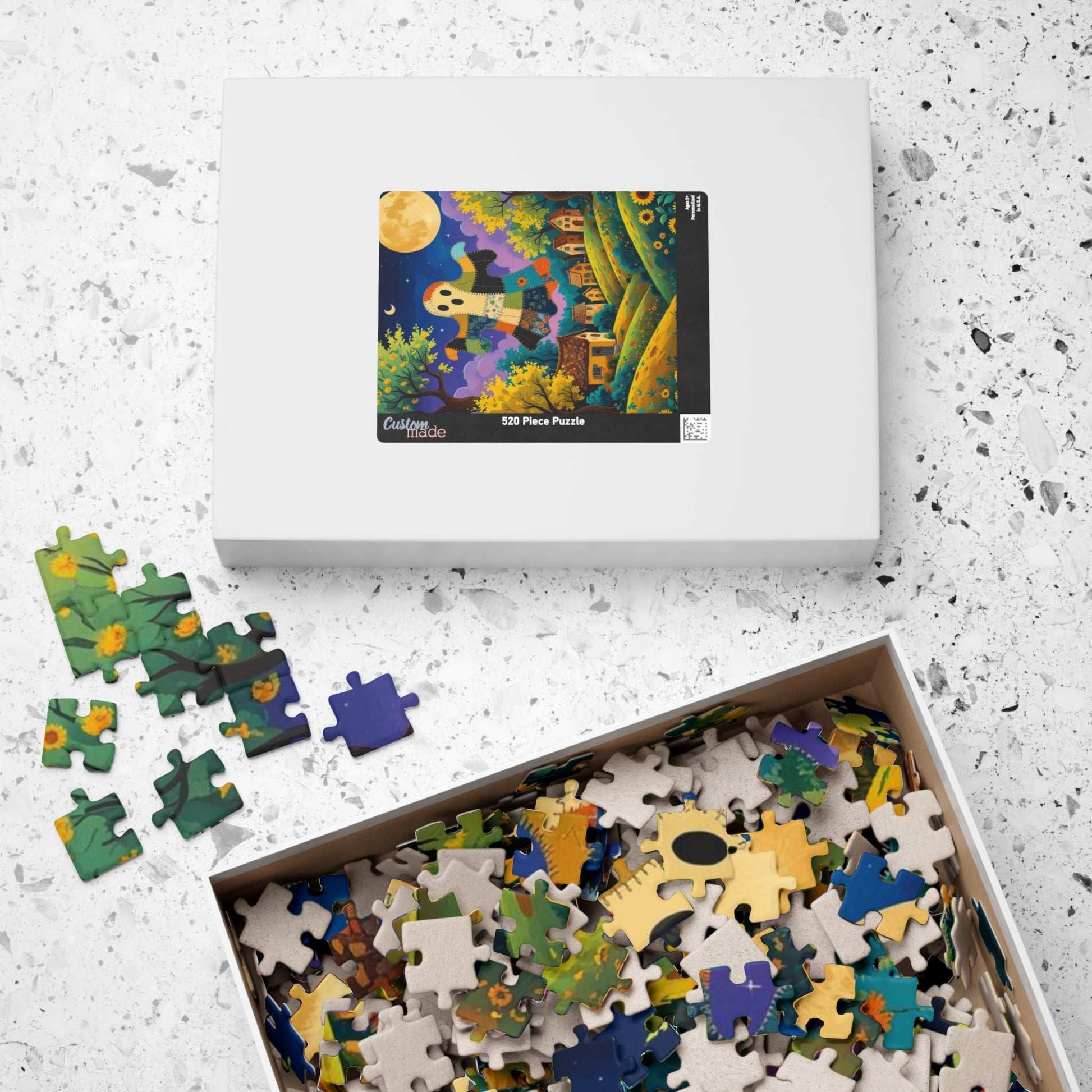Haunted Village Halloween Jigsaw Puzzle