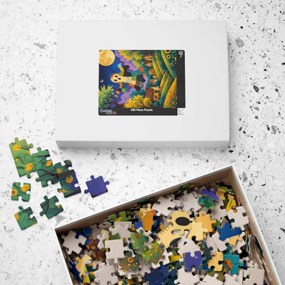 Haunted Village Halloween Jigsaw Puzzle