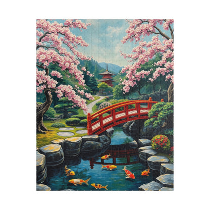 Serene Garden Puzzle, Relaxing Jigsaw for Nature Lovers, Unique Gift for Home, Mindfulness Activity, 1014-piece Puzzle 520 pcs (Vertical) Puzzle The Puzzle Chest