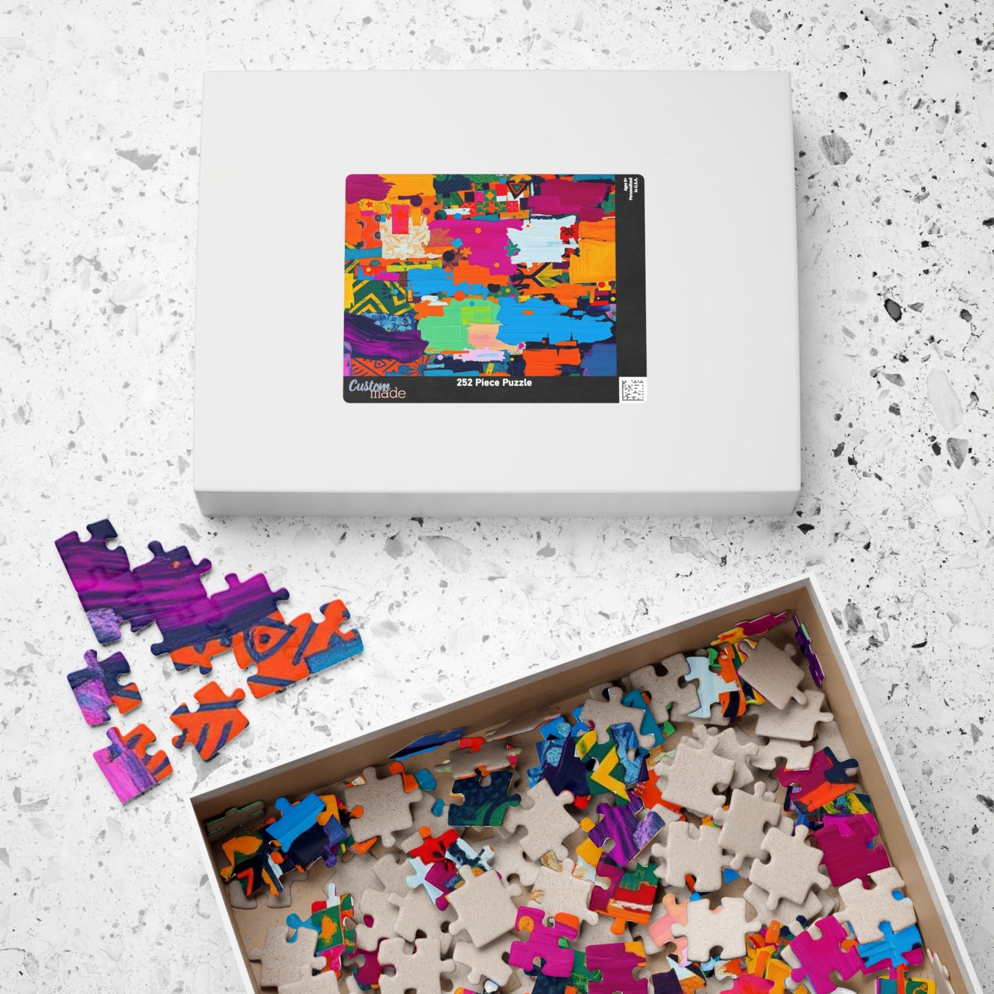 Vibrant Modern Art Puzzle - Colorful Abstract Jigsaw for Family or Solo Fun Puzzle The Puzzle Chest