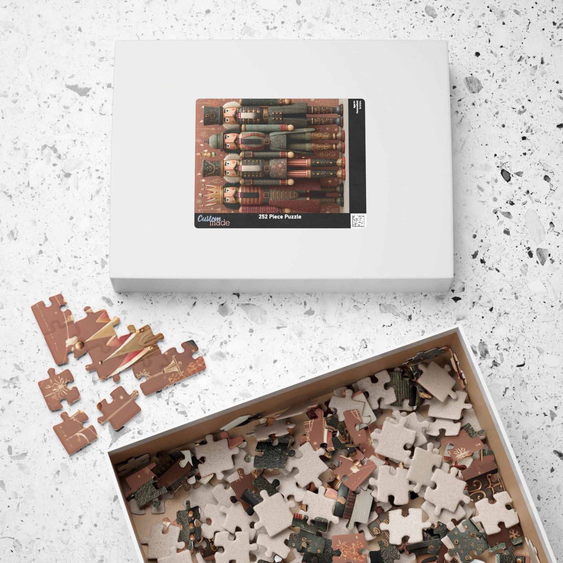 Nutcracker Puzzle Art, Holiday Jigsaw, Christmas Decor, Family Fun Activity, Gift for Puzzle Lovers, Festive Home Game Puzzle The Puzzle Chest