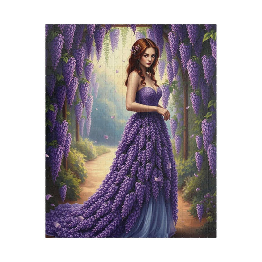 Lady of the Wisteria Arch - Dreamy Floral Garden Jigsaw Puzzle, Floral Puzzle Gift for Flower Lover