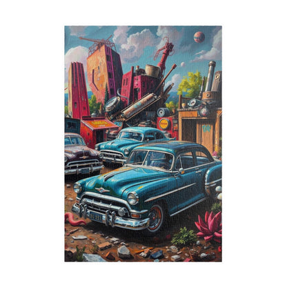 Vintage Car Jigsaw Puzzle - Retro Automobile Artwork, Nostalgic Vehicle 1014 pcs (Vertical) Puzzle The Puzzle Chest