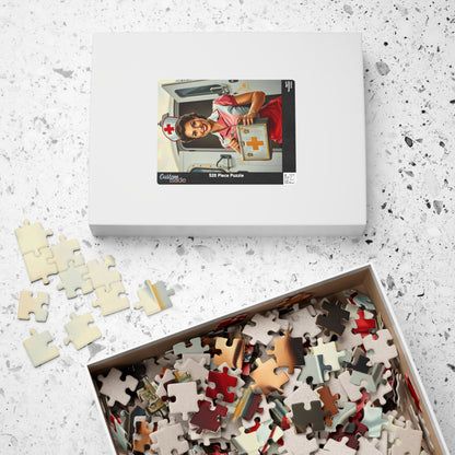 Vintage Nurse Jigsaw Puzzle, Retro Medical Art Wartime, Unique Gift for Healthcare Worker, Family Fun Activity, Brain Teaser, Creative Hobby Puzzle The Puzzle Chest