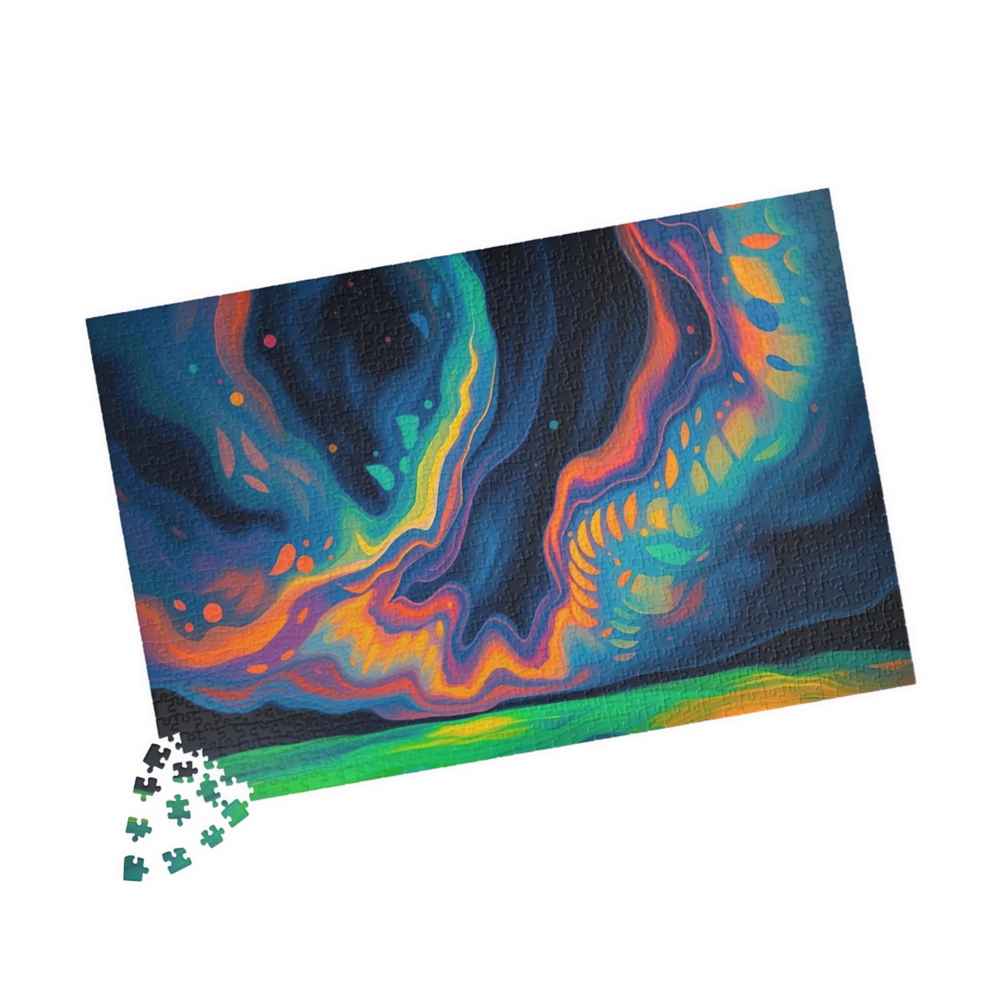 Vibrant Abstract Jigsaw Puzzle, Fun Family Indoor Activity, Gift for Kids and Adults, Puzzle Lovers Gift for Friends Puzzle The Puzzle Chest