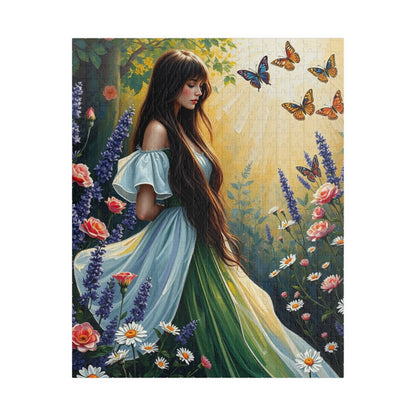 Floral Maiden Jigsaw Puzzle, 110-1014 Piece Nature Theme, Puzzle Lover Gift for Friend, Best Home Entertainment for Family Fun, Brain Teaser