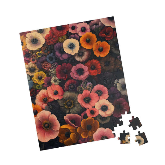Vintage Floral Bouquet Puzzle | 110-1014 Piece Jigsaw, Colorful Anemone Art
