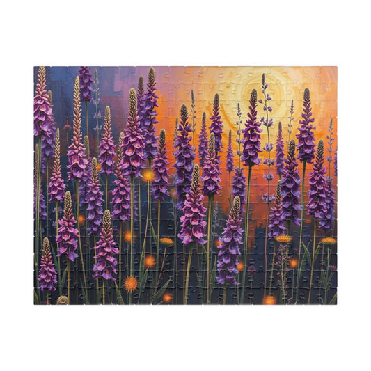 Floral Sunrise Puzzle - Mindful Jigsaw Fun for Garden Lover, Family Game Night or Solo Entertainment, Cozy Evening, Nature Enthusiast Gift 252 pcs (Horizontal) Puzzle The Puzzle Chest
